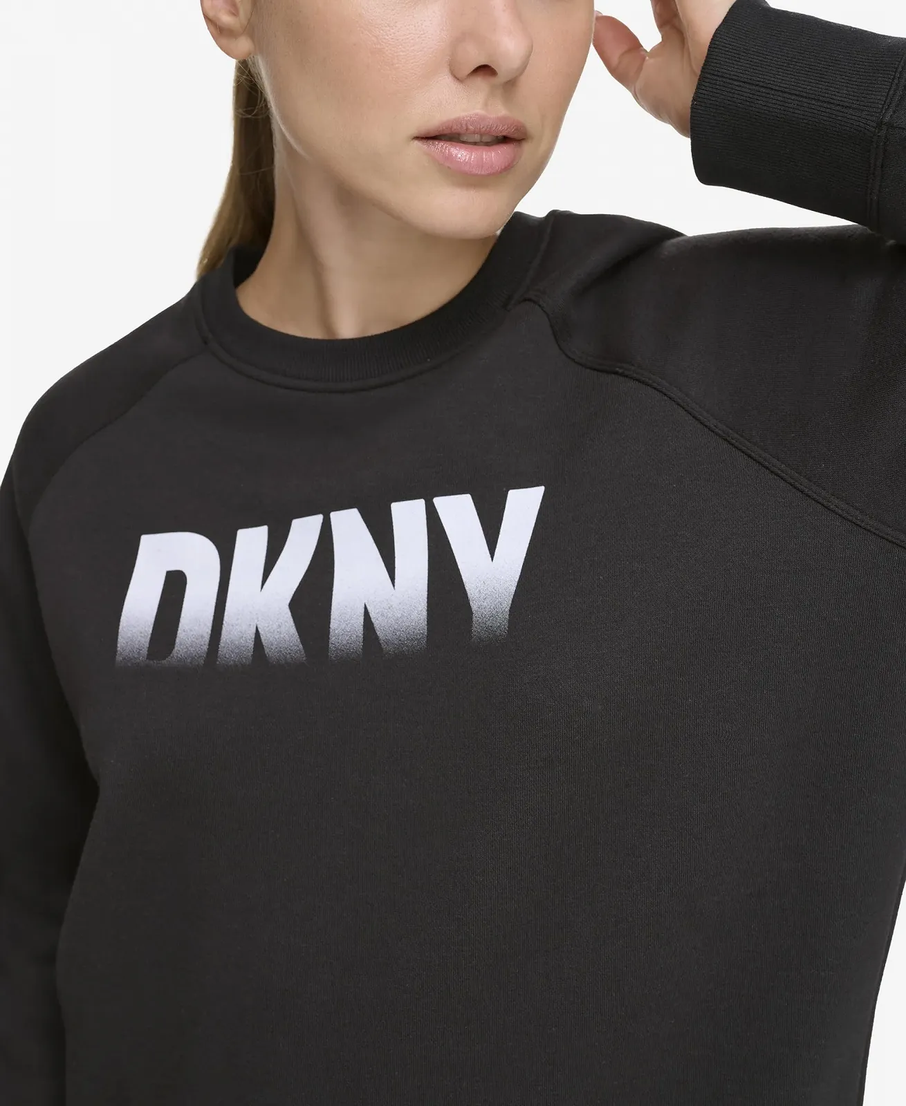 Жіночий світшот DKNY Fade Away Logo Longline, фото №5