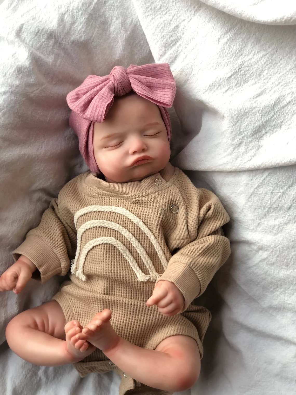 Кукла Zero pam Reborn Baby Doll 20 Inch Baby Doll Like Real Baby Silicone Baby Girl Lifelike Soft Body, фото №5