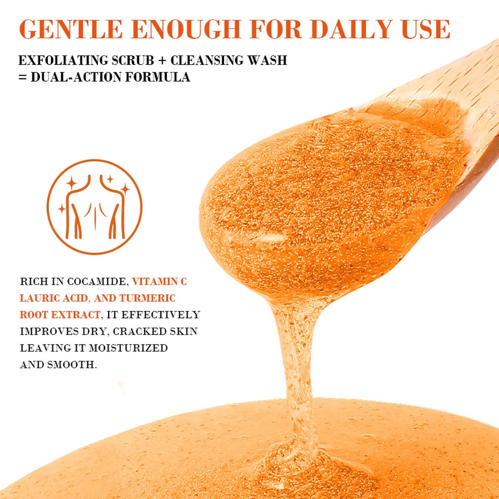 Гель-пілінг для душу Turmeric Vitamin C відлущуючий з куркумою 520 мл, фото №4 Гель-пілінг для душу Turmeric Vitamin C відлущуючий з куркумою 520 мл, фото №4