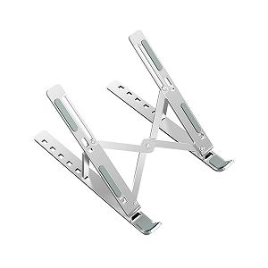 Подставка для ноутбука Ewent с регулируемым углом наклона - алюминиевая подставка для ПК - для ноутбуков с экраном 10-15.6 дюймов synthetic.ua - Фото 1