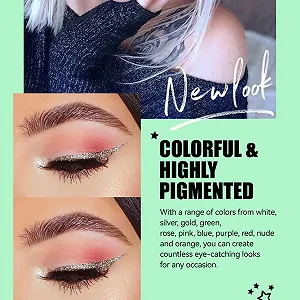 Рідка Підводка для очей Jextou, з блискітками, водостійка мерехтлива synthetic.ua - Фото 1