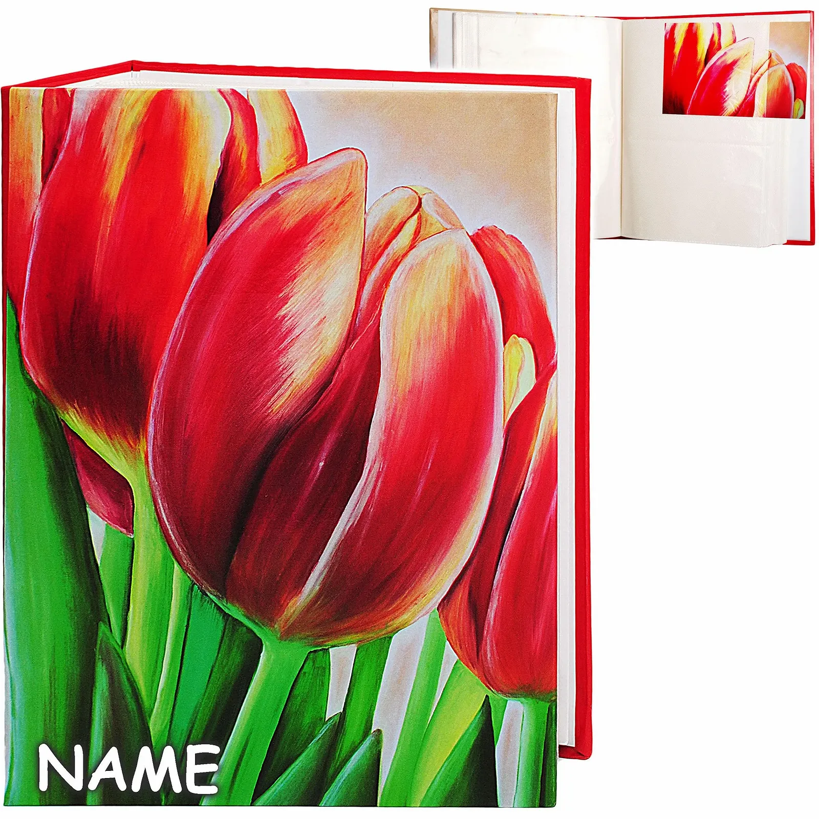 Альбом вкладыш Большой Flowers Red Tulips 200 фотографий 10 x 15 см, фото №3 Альбом вкладыш Большой Flowers Red Tulips 200 фотографий 10 x 15 см, фото №3