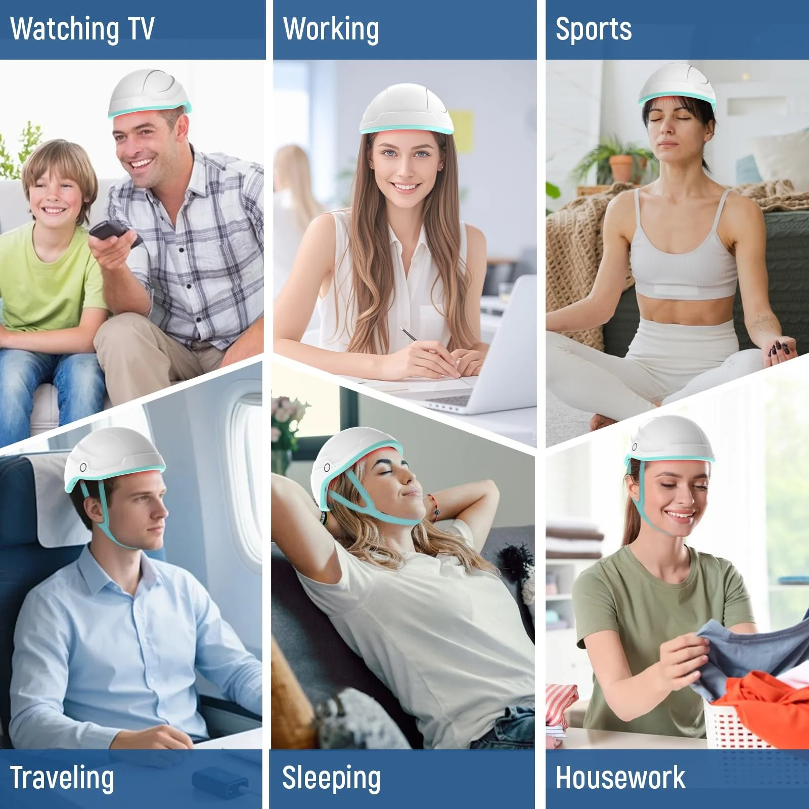 Шолом Лазерний iKeener lllt для росту волосся 109 лазерних діодів 650 нм, фото №7