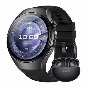 Смарт-часы HUAWEI Watch 5 46мм Midnight Black + Freebuds 6i Black - Фото 1