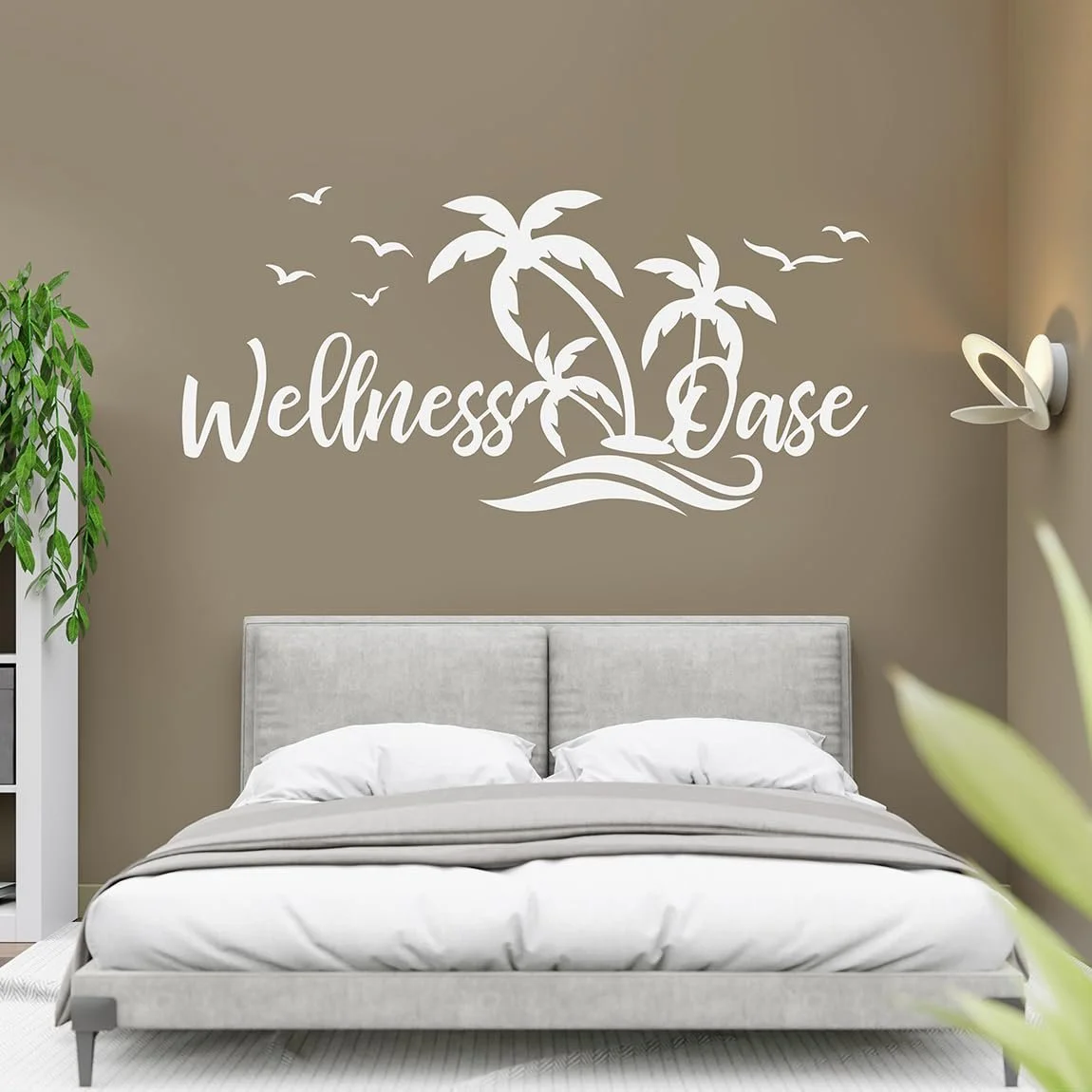 Наклейка на стіну S-PKM401 Пальми Велнес-оазис Морська 100 x 48 см, фото №3