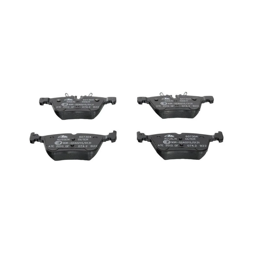 Комплект гальмівних колодок дискового гальма ATE 13.0460-7304.2 для MERCEDES-BENZ задня вісь, фото №1