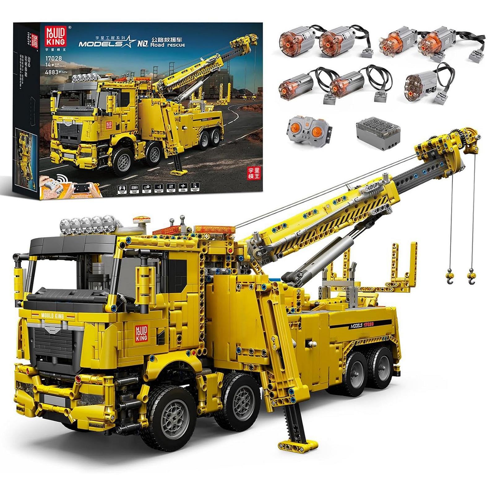 Конструктор Mould King Technik Truck Fire Engine Kit, 4883 Деталі, Керований по Bluetooth, 7 Двигунів, фото №1 Конструктор Mould King Technik Truck Fire Engine Kit, 4883 Деталі, Керований по Bluetooth, 7 Двигунів, фото №1