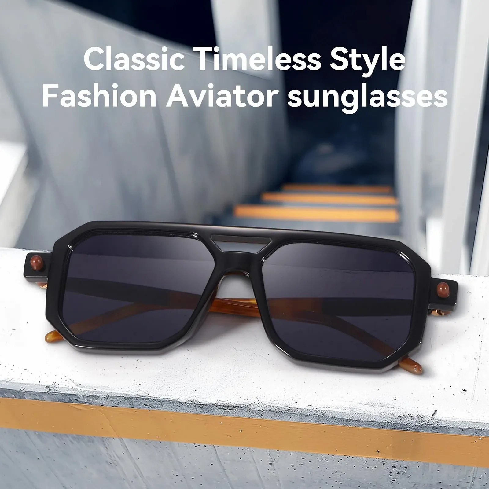 Солнцезащитные очки Dollger Ретро Квадратные 70-х Стильные Винтажные 90-х, фото №2