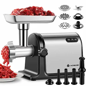 Мясорубка AOBOSI 3000 Вт Stainless Steel - Фото 1