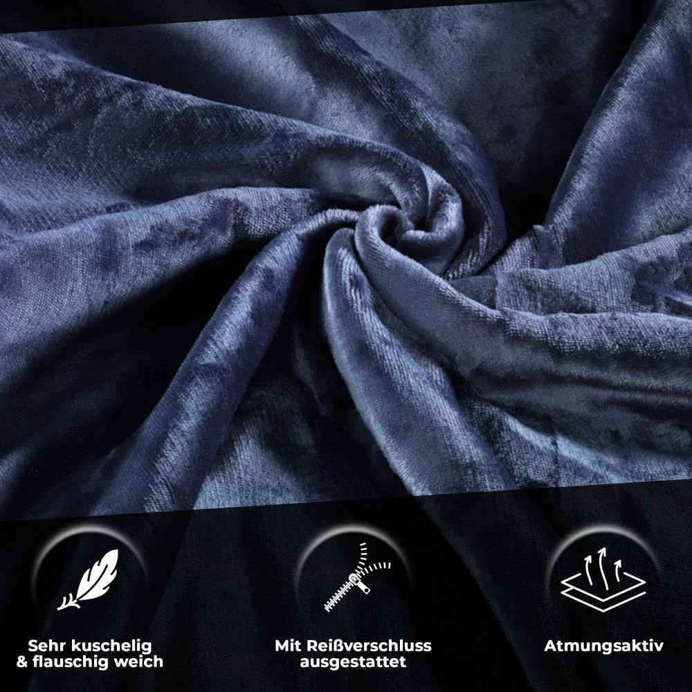 Постільна білизна MALIKA Nicky Teddy Cashmere Coral Fleece 135 x 200 см Anthracite, фото №4