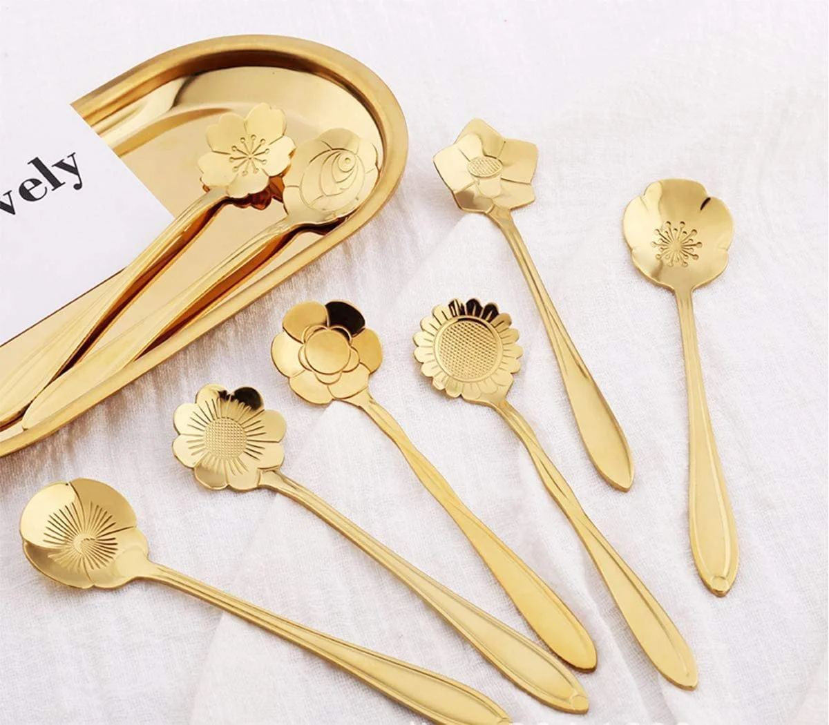 Ложка Квіткова Набір 8 Форм Нержавіюча сталь, фото №2