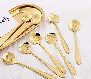 Ложка Квіткова Набір 8 Форм Нержавіюча сталь synthetic.ua - Фото 1