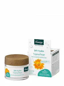Денний крем Kneipp 24h Hydro з органічною календулою та вітаміном E для нормальної та сухої шкіри веганський 50 мл - Фото 1