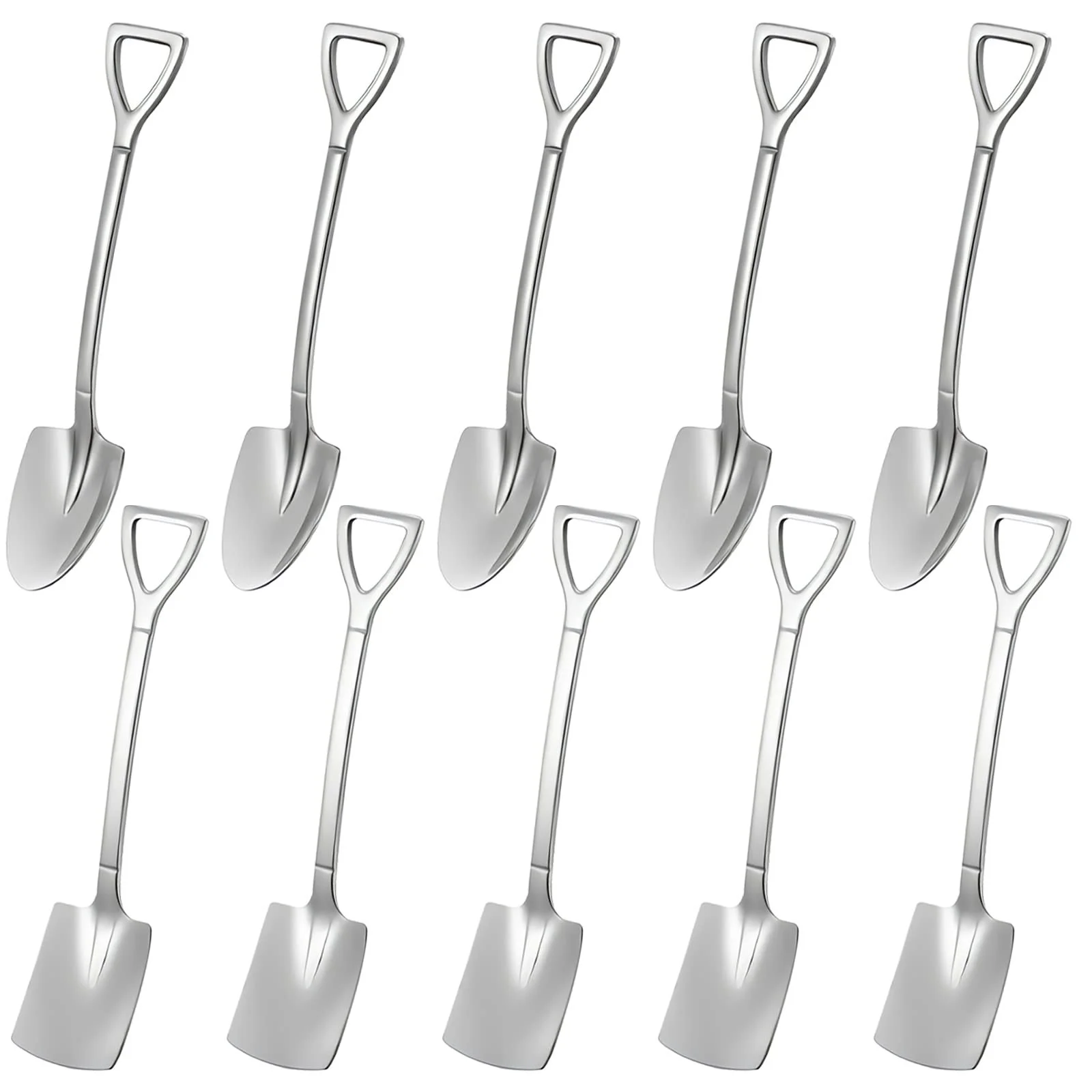 Ложка Шпатель з нержавіючої сталі, Креативна у формі лопати, Довга, фото №1 Ложка Шпатель з нержавіючої сталі, Креативна у формі лопати, Довга, фото №1