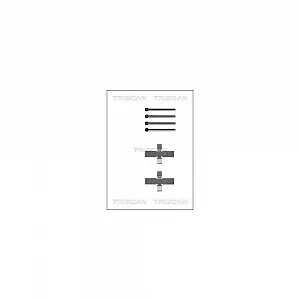 Монтажный комплект тормозных колодок TRISCAN 8105 101237 передняя ось - Фото 1