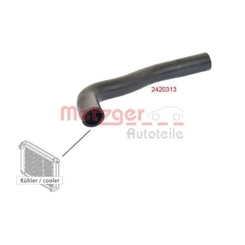 Шланг радіатора METZGER 2420313 для CITROËN PEUGEOT, лівий верхній, фото №2 Шланг радіатора METZGER 2420313 для CITROËN PEUGEOT, лівий верхній, фото №2