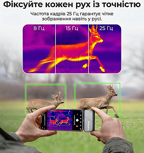 Тепловізійна камера TOPDON TS001 256 x 192 40mk 25Hz Чорна synthetic.ua - Фото 1