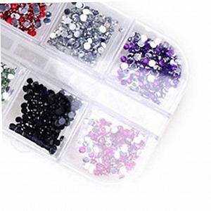 Стразы для ногтей Healvian 2 коробки, 12 шт. synthetic.ua - Фото 1