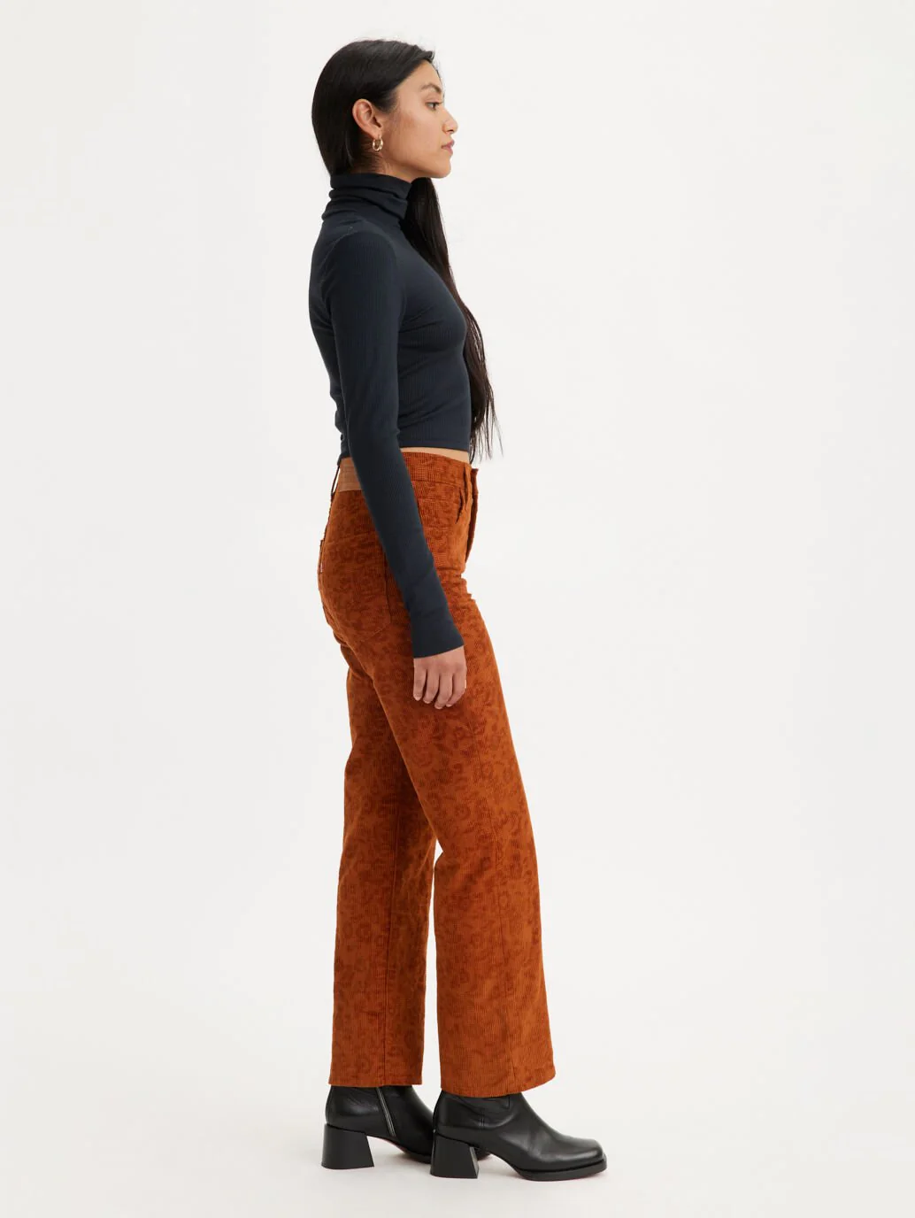 Жіночі джинси Levis - Ribcage Str Ankle Zip Nd Ginger Bread Co - 24 29, фото №3