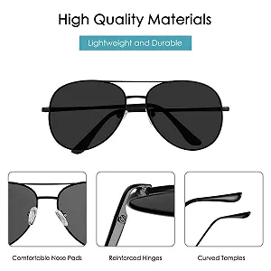 Солнцезащитные очки URAQT Ретро Винтаж Черный synthetic.ua - Фото 1