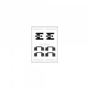 Комплект аксесуарів, дискові гальмівні колодки TRISCAN 8105 271603, передня вісь - Фото 1