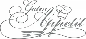 Наклейка на стіну GRAZDesign Kitchen Sayings Guten Appetit 87 x 40 см Medium Grey synthetic.ua - Фото 1