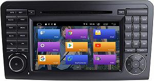 Автомагнітола 7" Booyes для Mercedes-Benz ML W164 GL X164 2/16GB Android 12 / DVD / CarPlay / Чорна - Фото 1