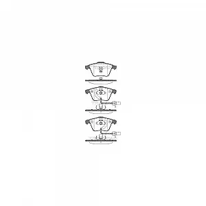 Комплект тормозных колодок, дисковый тормоз TRISCAN 8110 29053 для AUDI, передний мост - Фото 1