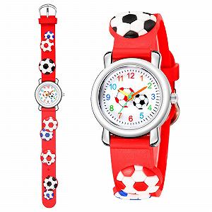 Женские часы Кожаный ремешок Аналоговый кварцевый Мода Мультяшная пряжка Ослепительный детский сетчатый ремень Резиновые часы - Фото 1