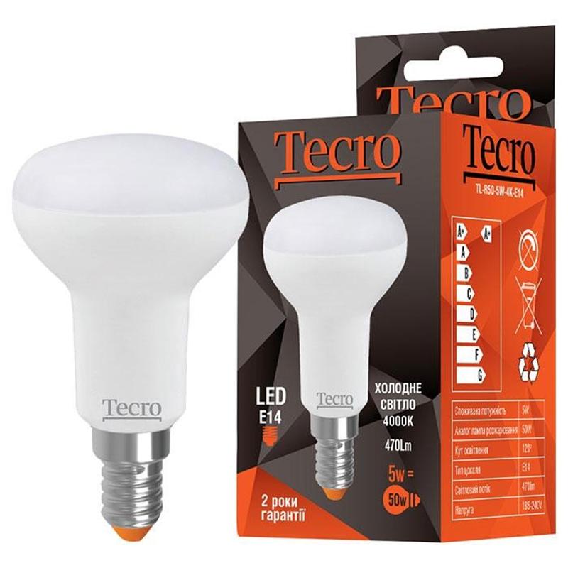 Лампа LED Tecro TL-R50-5W-4K-E14 5W 4000K E14, фото №1