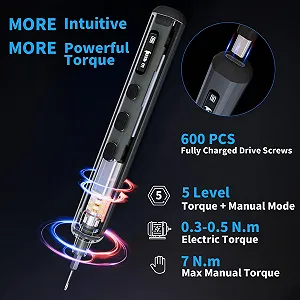 Набір викруток акумуляторних прецизійних STREBITO 70 предметів 64 магнітні біти 5 рівнів крутного моменту synthetic.ua - Фото 1