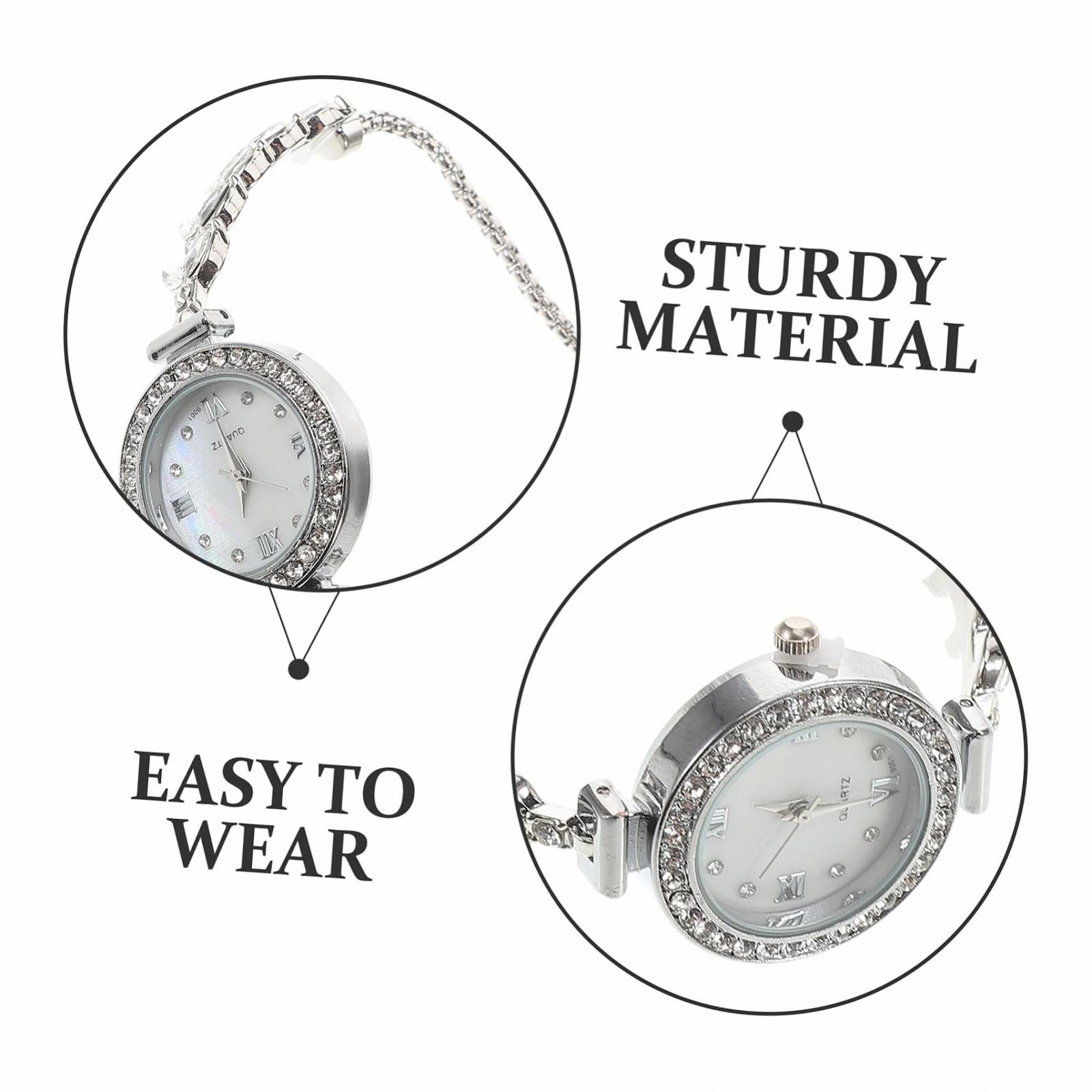 Жіночий Годинник Healvian, срібний, фото №3