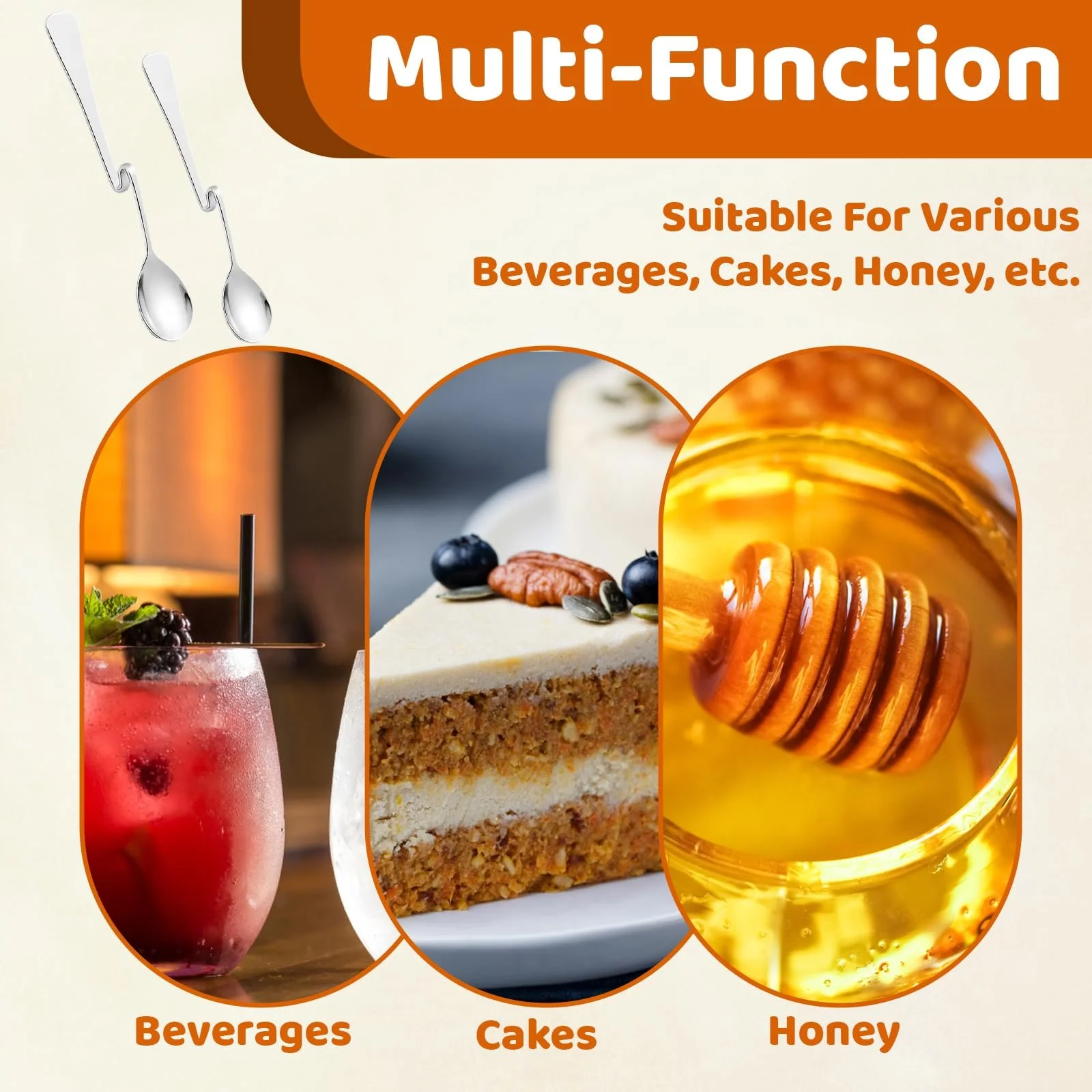 Ложка чайна Jam Нержавіюча сталь з крученим дизайном, фото №6