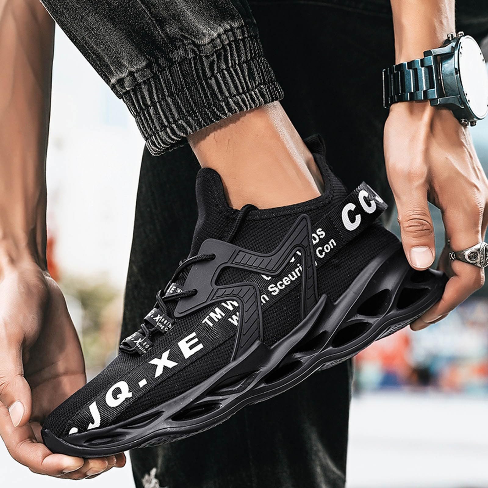 Кросівки Famzuneu Чорний, фото №4 Кросівки Famzuneu Чорний, фото №4