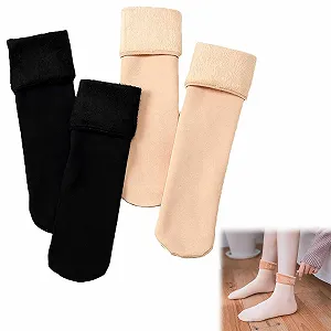 Теплі жіночі шкарпетки, Товсті зимові термошкарпетки, 2 пари - Фото 1