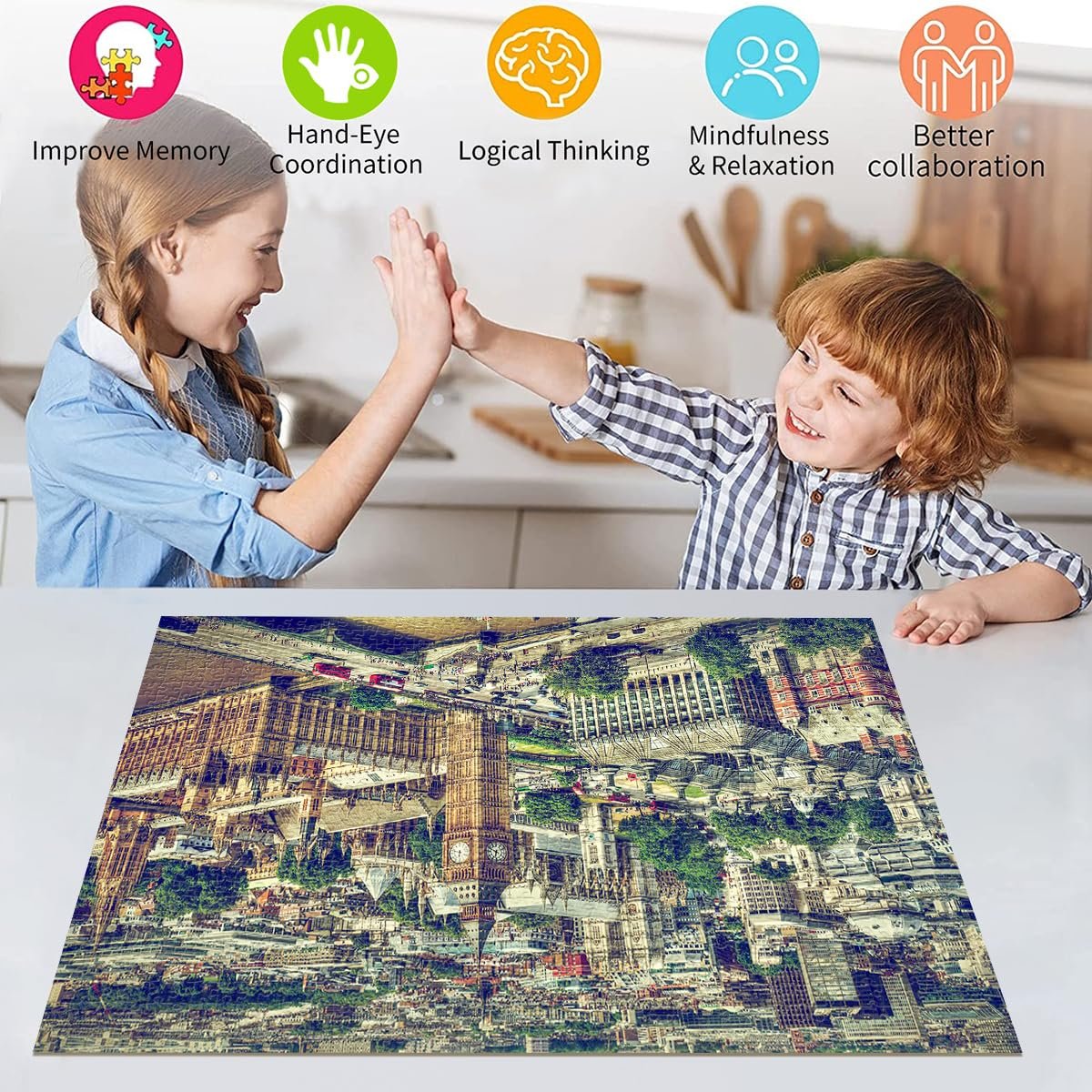 Пазл HUADADA Big Ben Air Supervision 1000 деталей 70 x 50 см, фото №5