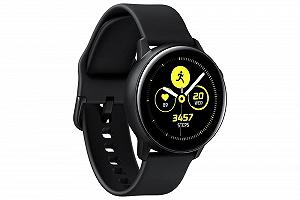 Смарт-часы Samsung Galaxy Watch Active, черные - Фото 1