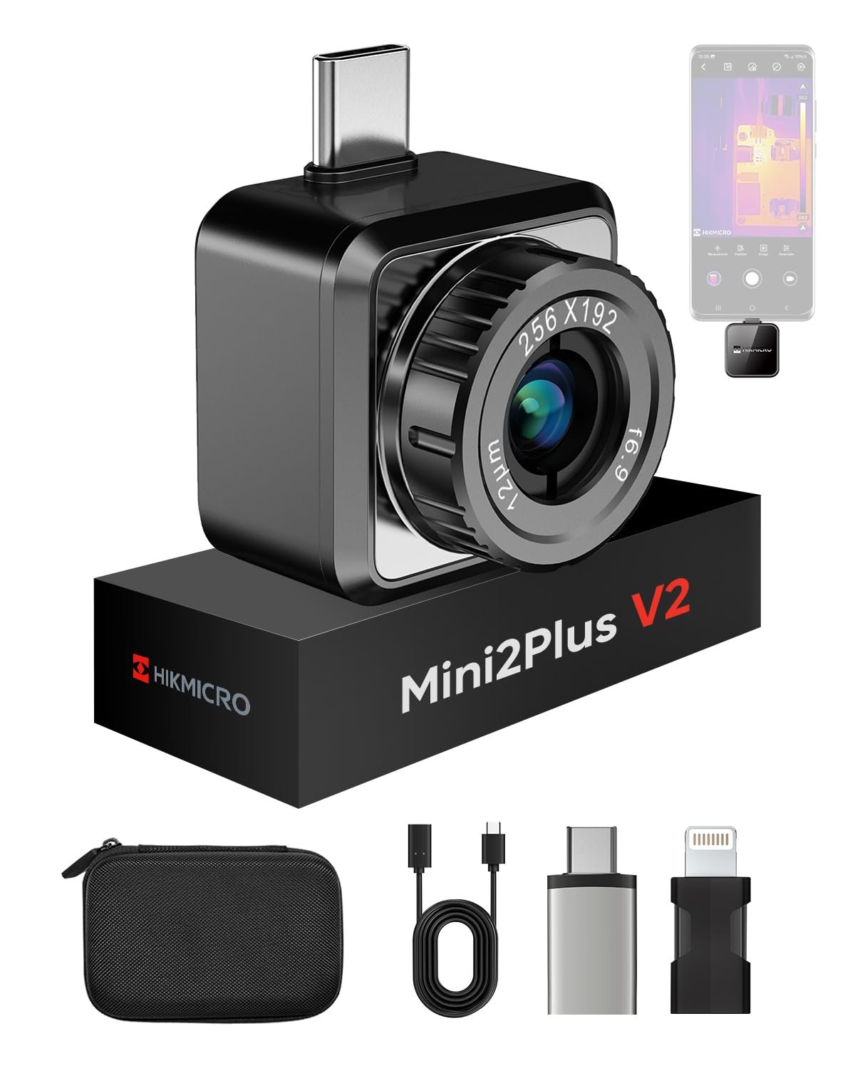 Тепловізійна камера HikMicro Mini 2 Plus V2 Чорний, фото №1