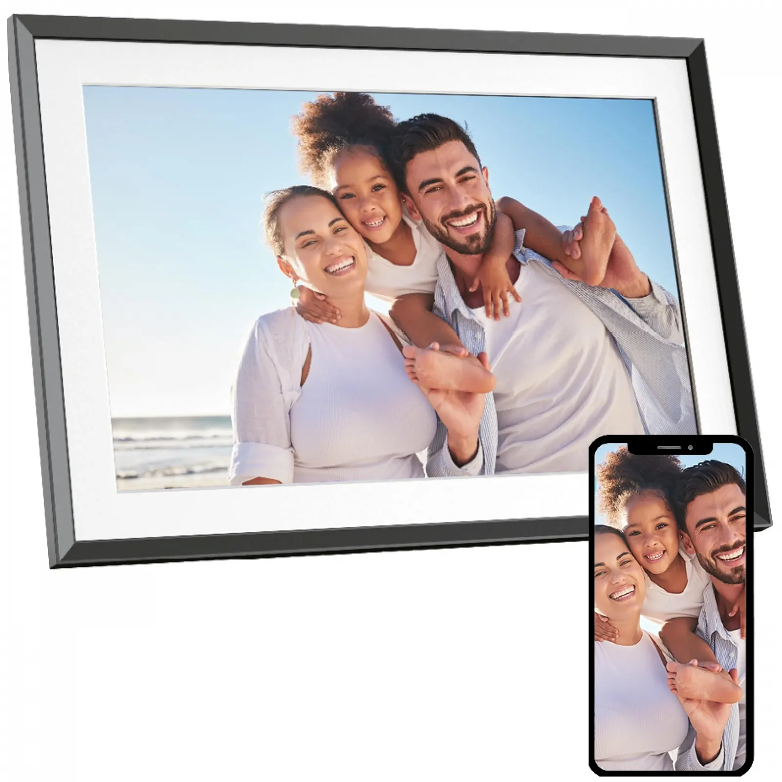 Цифровая фоторамка AGFA Photo Realiview APF1000 Wi-Fi 10 дюймов 32 GB 1200 × 800 Черная, фото №1 Цифровая фоторамка AGFA Photo Realiview APF1000 Wi-Fi 10 дюймов 32 GB 1200 × 800 Черная, фото №1