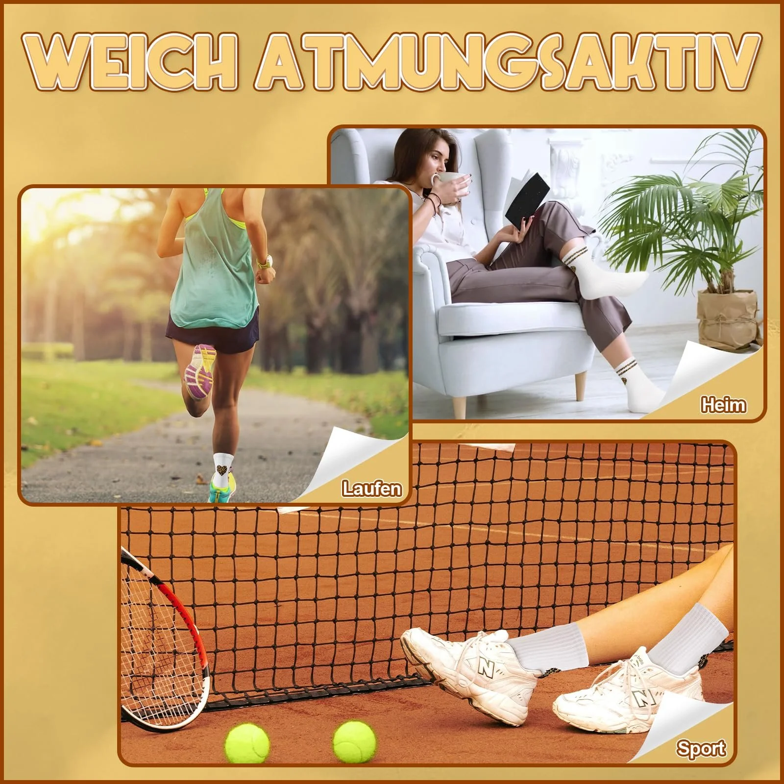 Шкарпетки тенісні Leopard Heart Жіночі 39-42, фото №4 Шкарпетки тенісні Leopard Heart Жіночі 39-42, фото №4