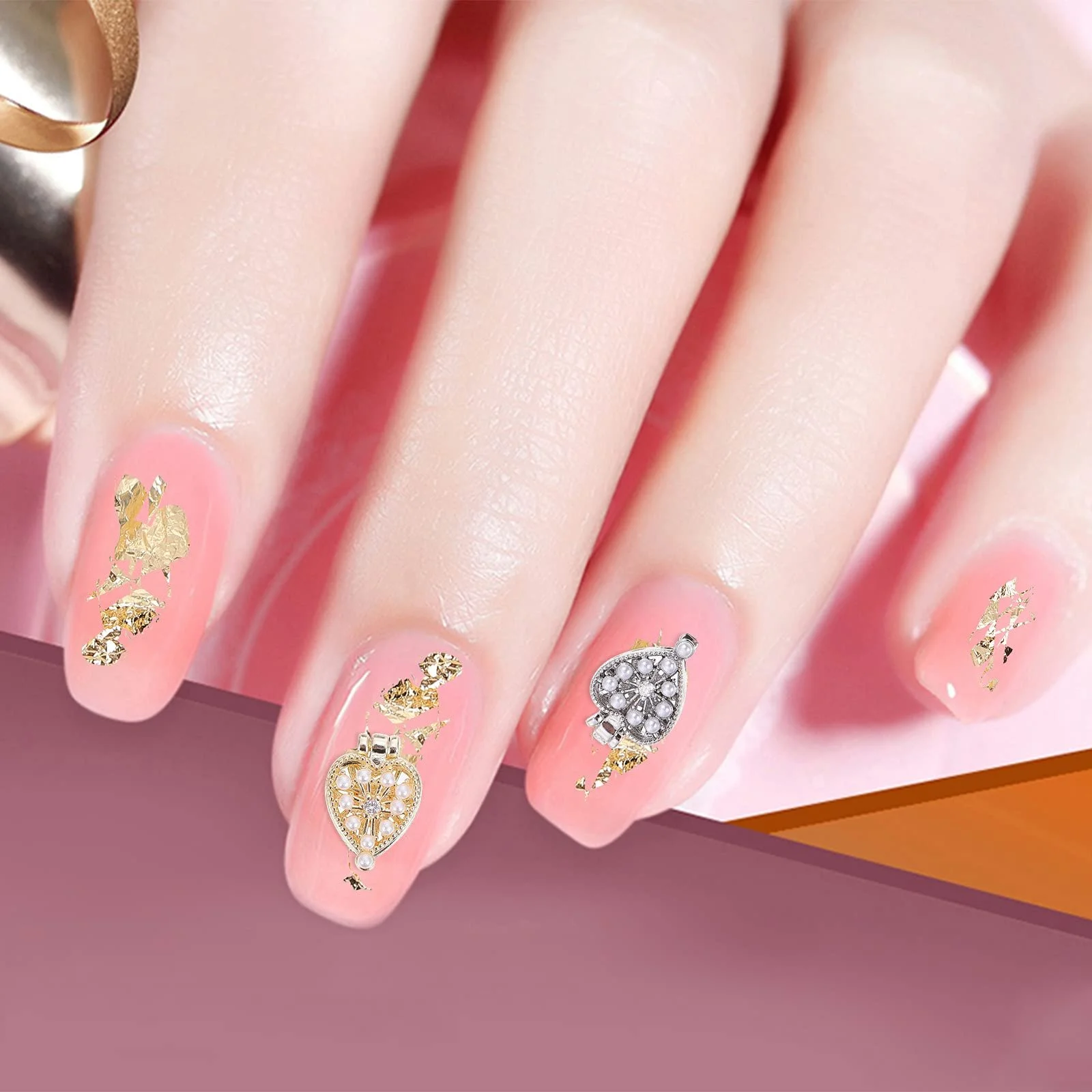 Lurrose, Прикраса для нігтів Серце у коробці, фото №3