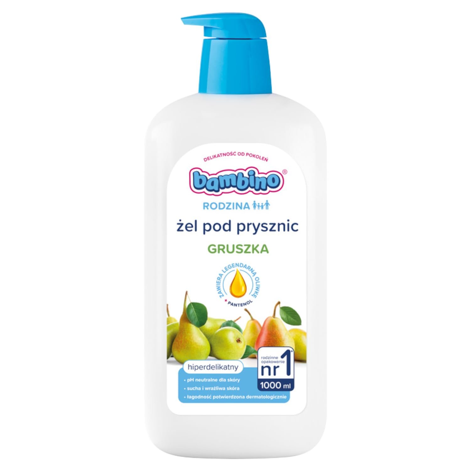Гель для душу Bambino Family з ароматом груші 1000 мл, фото №1 Гель для душу Bambino Family з ароматом груші 1000 мл, фото №1
