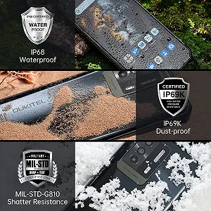 Смартфон OUKITEL WP17 8GB 128GB 6.78 дюйма FHD+ 8300 мАг 4G NFC Black synthetic.ua - Фото 1