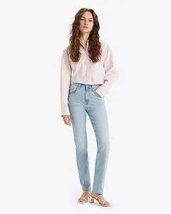 Женские джинсы Levis - 724 High Rise Straight Cool Bright In Bl  - 32 - Фото 1