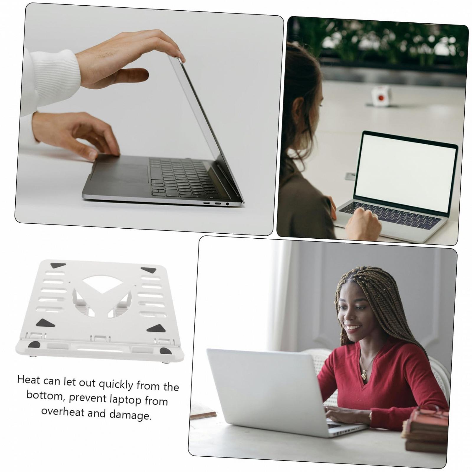 Підставка для ноутбука складана Регульована пластикова підставка з тепловідведенням Стабільна основа Ергономічна підтримка для ноутбука, фото №7 Підставка для ноутбука складана Регульована пластикова підставка з тепловідведенням Стабільна основа Ергономічна підтримка для ноутбука, фото №7