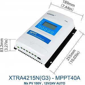 Солнечный контроллер Epever MPPT XTRA-N 10-40A 12/24/36/48VDC/Автоматическая солнечная панель 100-150V XDS2 Дисплей цена на synthetic.ua - Фото 1 Солнечный контроллер Epever MPPT XTRA-N 10-40A 12/24/36/48VDC/Автоматическая солнечная панель 100-150V XDS2 Дисплей synthetic.ua - Фото 1