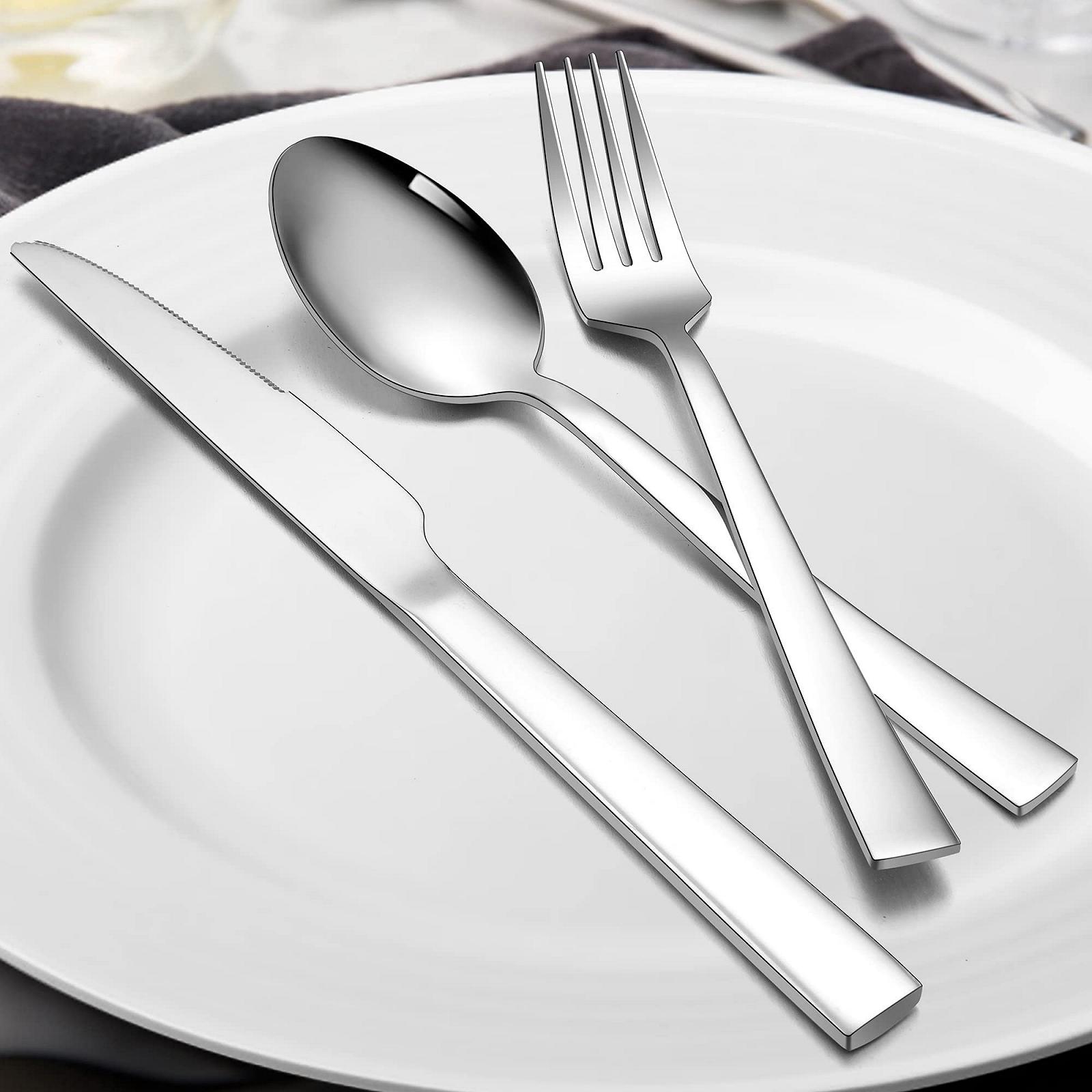 Набор столовых приборов Herogo, 32 предмета для 8 человек, из нержавеющей стали, фото №4 Набор столовых приборов Herogo, 32 предмета для 8 человек, из нержавеющей стали, фото №4