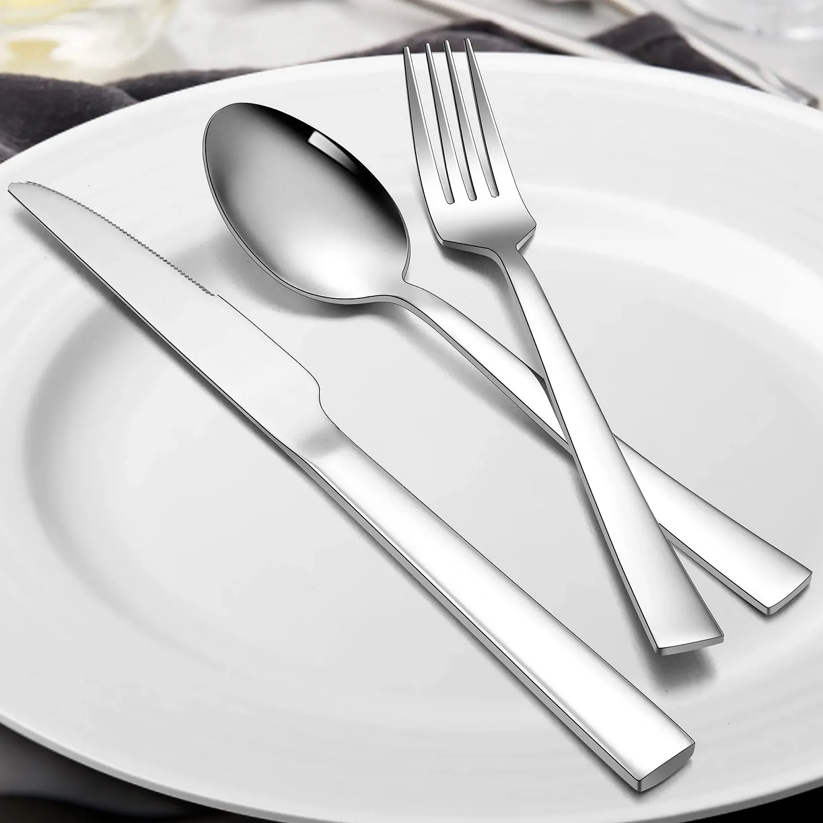 Набір столових приборів Herogo, 32 предмети для 8 осіб, з нержавіючої сталі, фото №4 Набір столових приборів Herogo, 32 предмети для 8 осіб, з нержавіючої сталі, фото №4