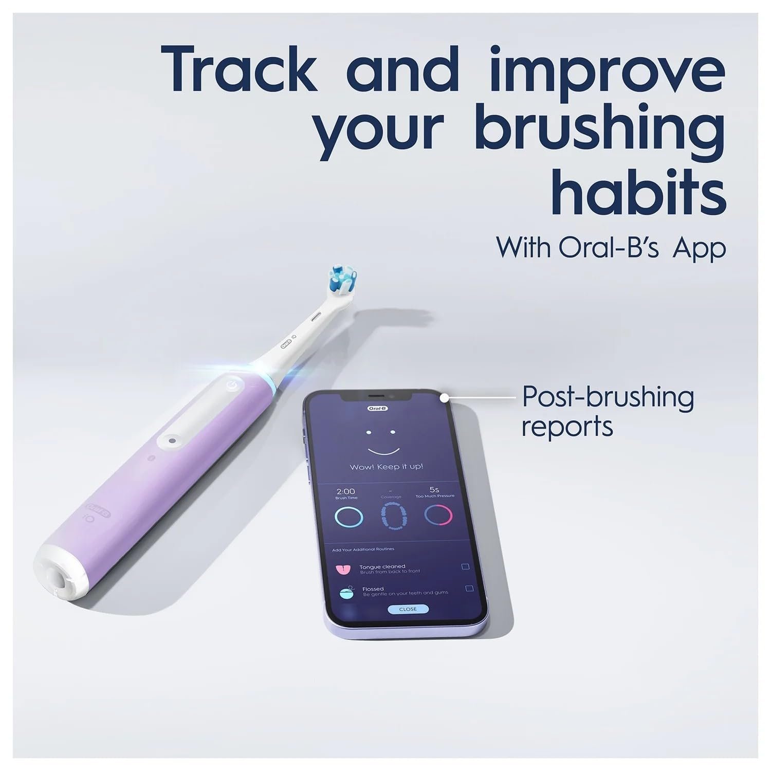 Електрична зубна щітка Oral-B iO4s Lavender, фото №4