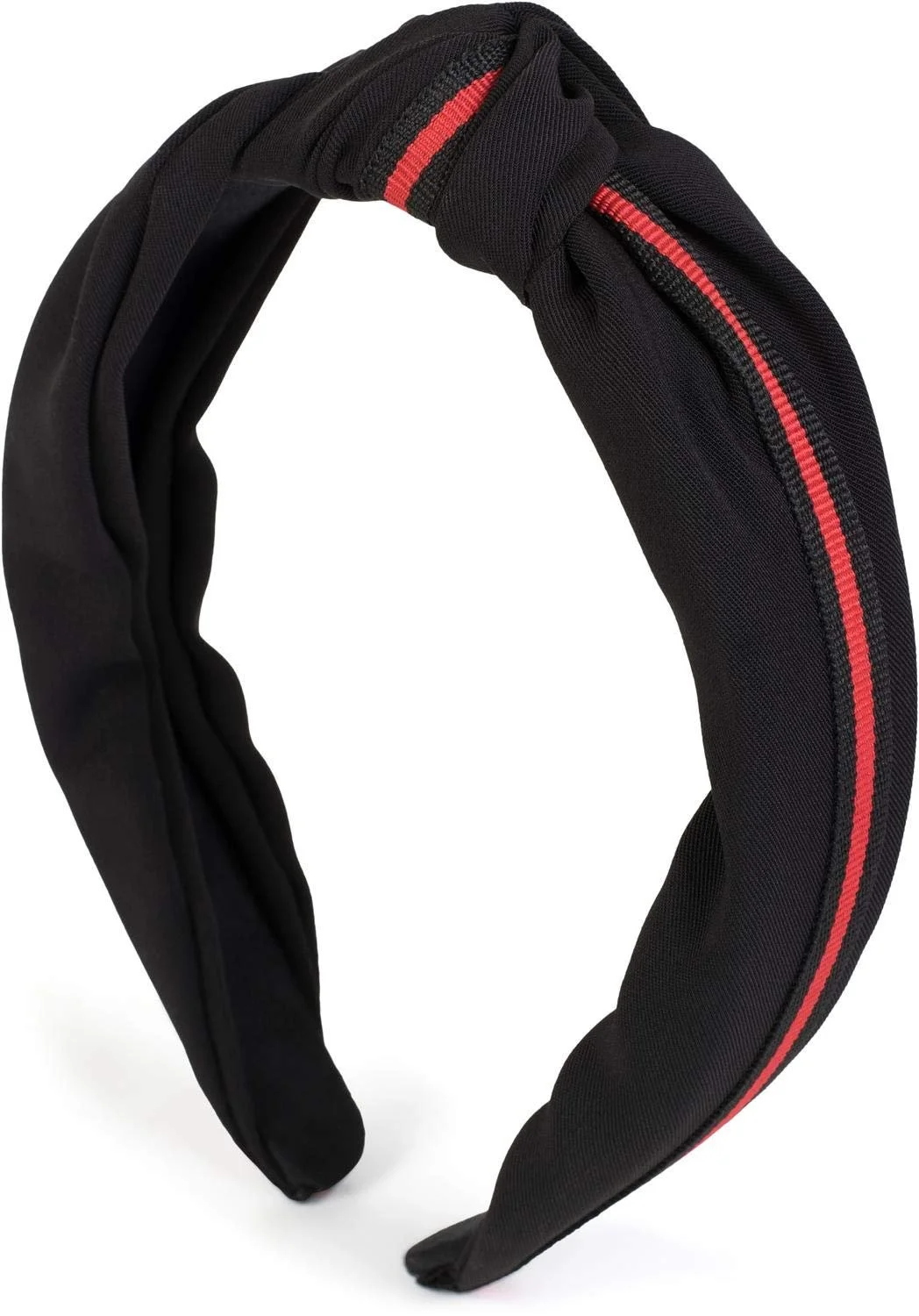 Обруч styleBREAKER Жіночий З Вузлами та Декоративними Смужками Ретро Стиль 04026018 Чорний, фото №3